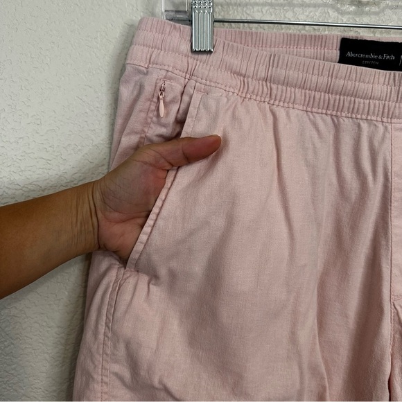 Abercrombie & Fitch Stretch Linen Cotton Blend Men’s Shorts, Sz Large - Picture 3 of 13